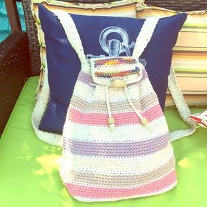 Hand knitted backpack 🎒😻😻